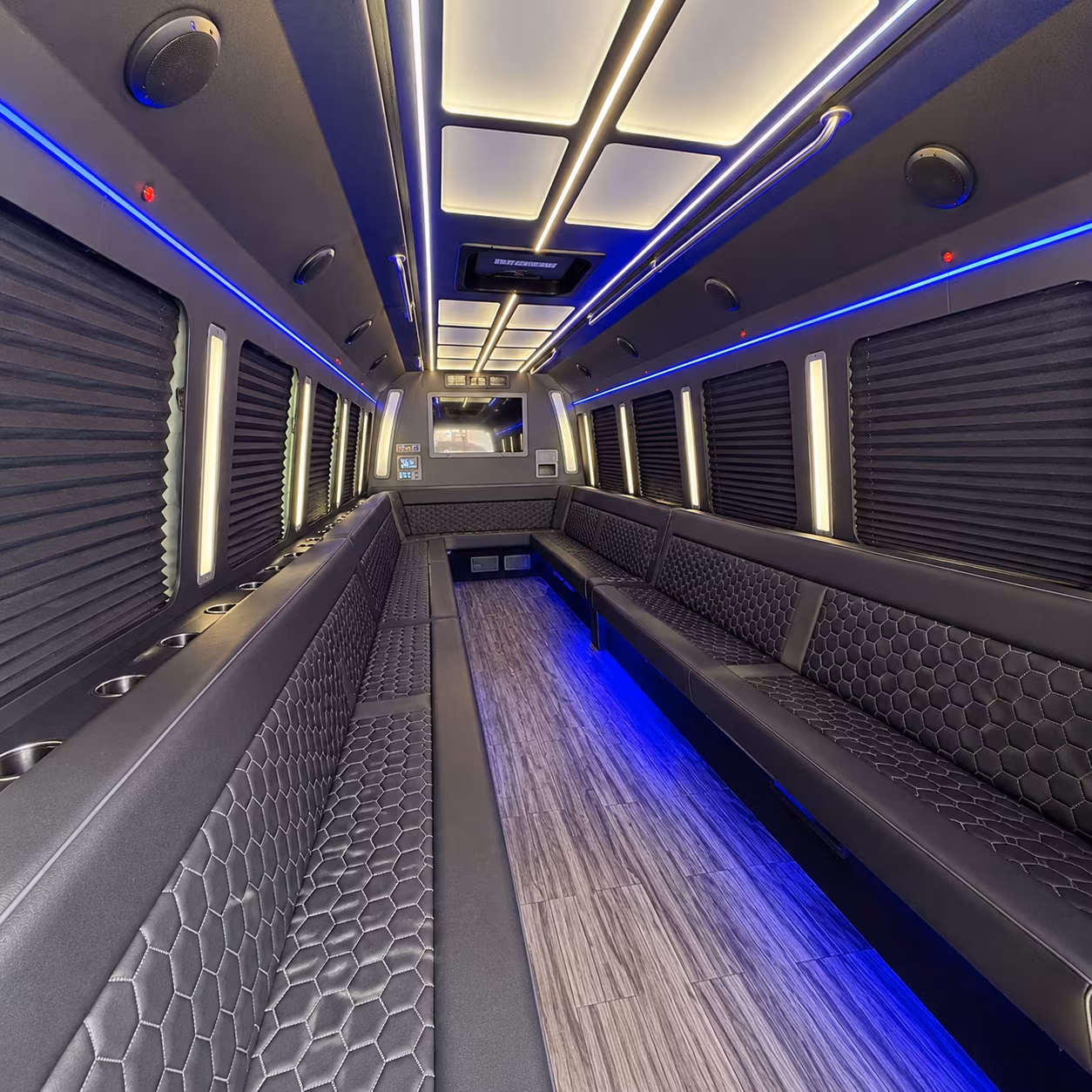 casa grande 30 passenger party bus interior