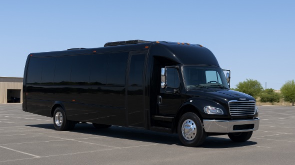 Exterior of Charter Bus Company Casa Grande's 15 Passenger Minibus in Casa Grande