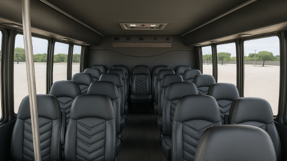 Interior of Charter Bus Company Casa Grande's 15 Passenger Minibus in Casa Grande