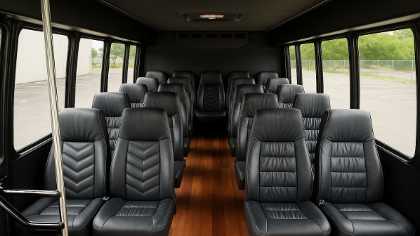 Interior of Charter Bus Company Casa Grande's 18 Passenger Minibus in Casa Grande