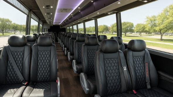 Interior of Charter Bus Company Casa Grande's 20 Passenger Mini bus in Casa Grande
