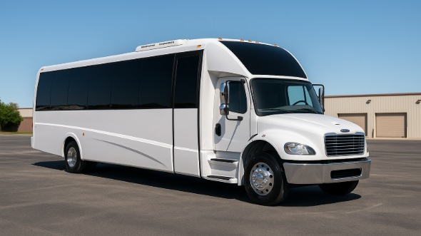 Exterior of Charter Bus Company Casa Grande's 30 Passenger Minibus in Casa Grande