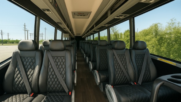 Interior of Charter Bus Company Casa Grande's 35 Passenger Minibus in Casa Grande