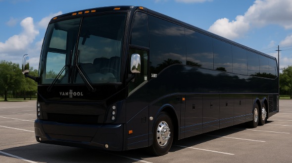 Exterior of Charter Bus Company Casa Grande's 50 Passenger Charter Bus in Casa Grande