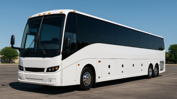 Exterior of Charter Bus Company Casa Grande's 54 Passenger Charter Bus in Casa Grande