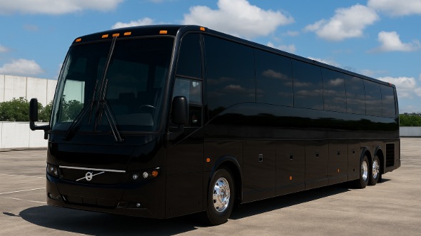 Exterior of Charter Bus Company Casa Grande's 56 Passenger Charter Bus in Casa Grande