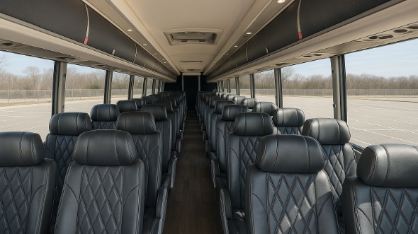 casa grande 50 passenger charter bus inside