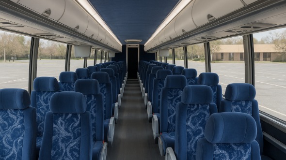casa grande 56 passenger charter bus inside