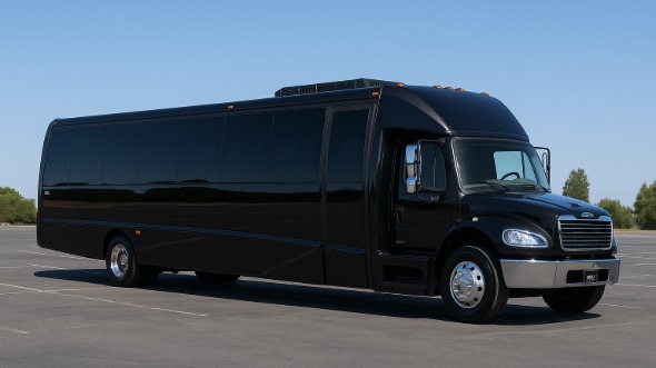 Exterior of Charter Bus Company Casa Grande's Party Bus in Casa Grande