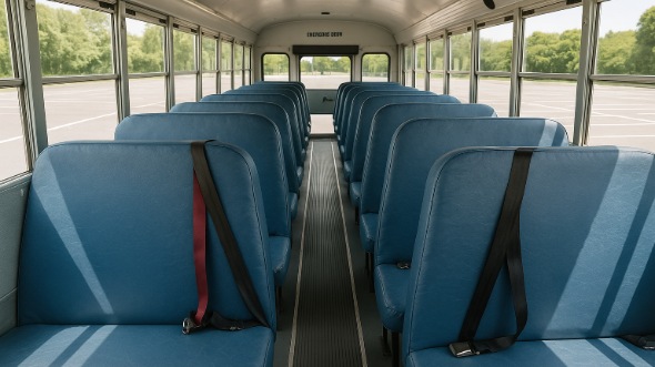Interior of Charter Bus Company Casa Grande's School Bus in Casa Grande