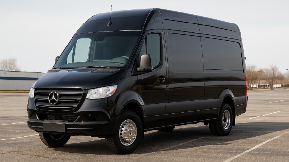 Exterior of Charter Bus Company Casa Grande's Sprinter Limo in Casa Grande