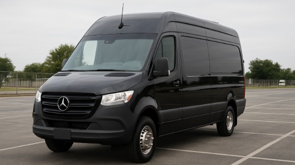 Exterior of Charter Bus Company Casa Grande's Sprinter Van Rental With Driver in Casa Grande